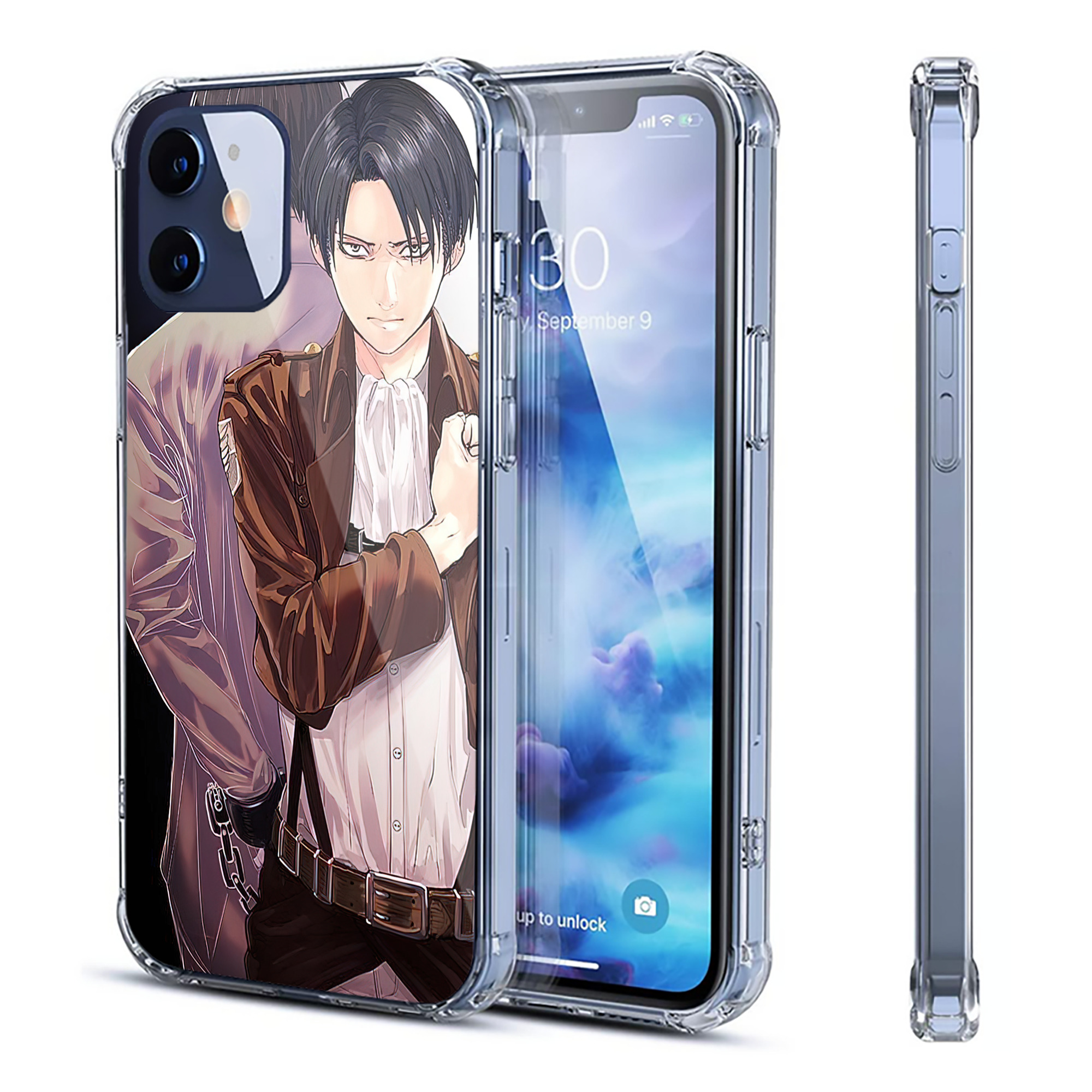 （画像用） 進撃の巨人 Attack on Titan 【iPhone 12シリーズ対応】透明スマホケース（クリアソフトケース）